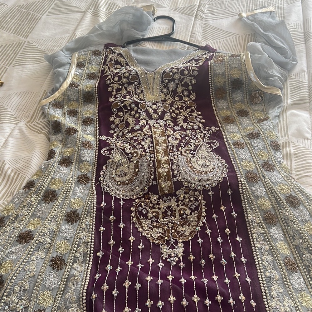 Kameez Salwar / Party Wear / Chiffon . Can Be Worn At Any Occasion View 4